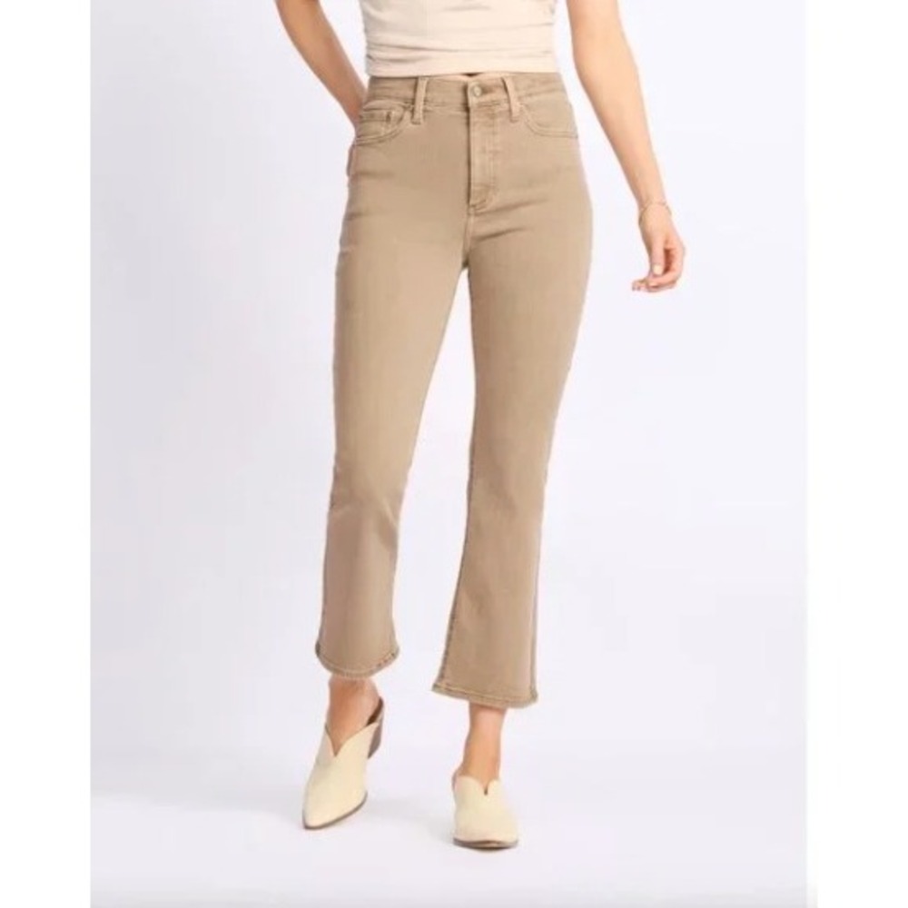 Pistola Lennon High Rise Crop Boot Jeans Tan Size 28 P0001608EN MNSNW